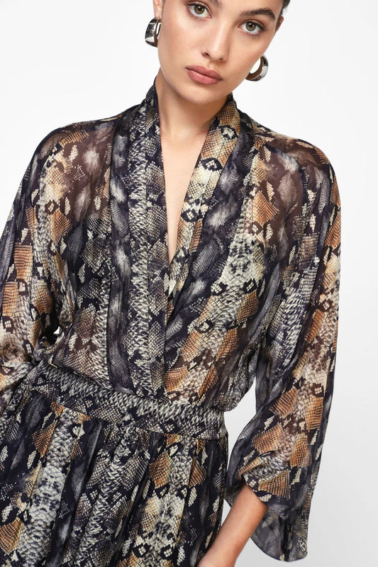 Abito Snakeskin maxi dress