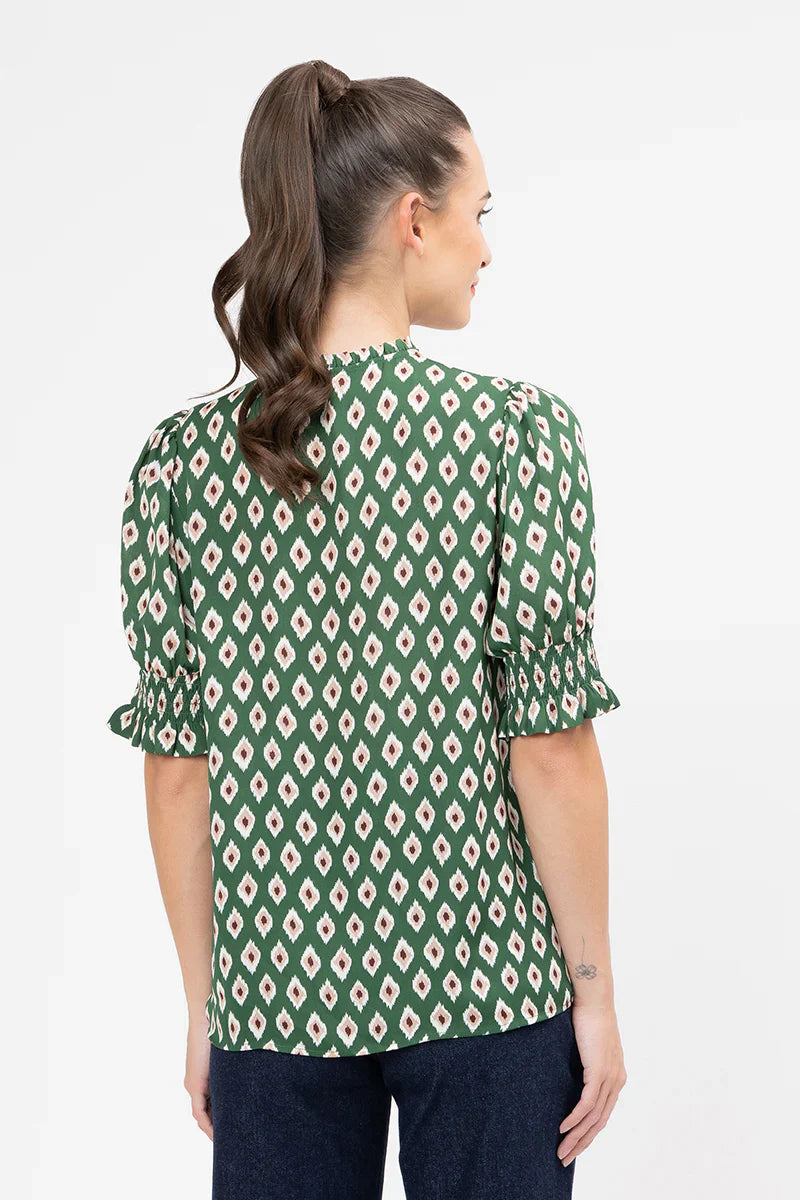 Movement blouse, short sleeve