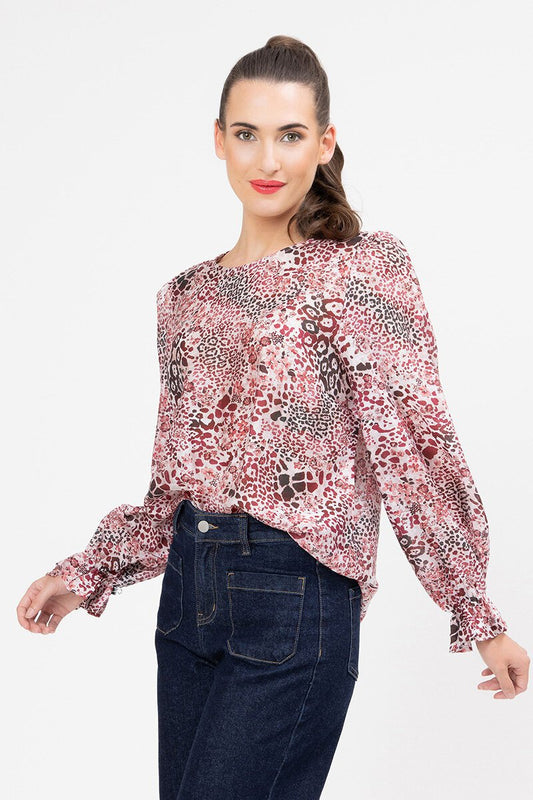 Patti top, wild cherry