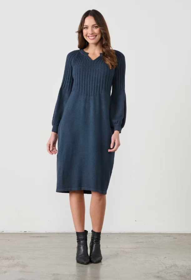 HalfRib Knit & Puff sleeve OUTLET PRICE NO RETURNS