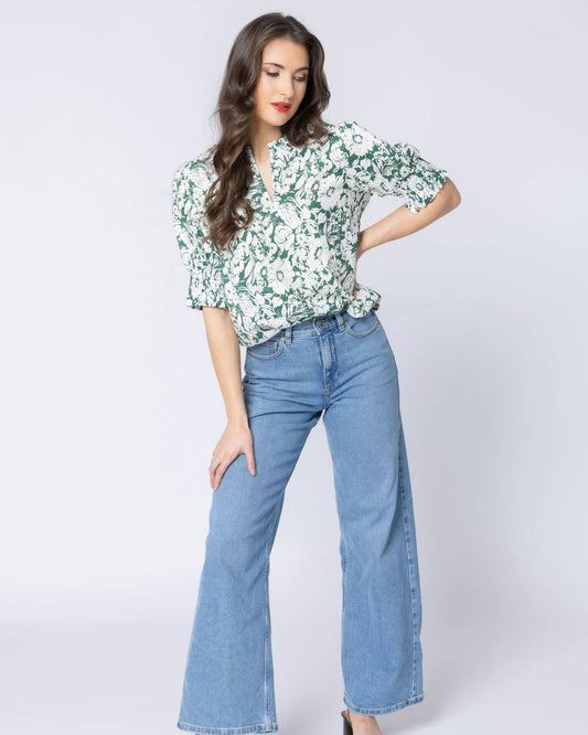 Movement Blouse,  forest shadow