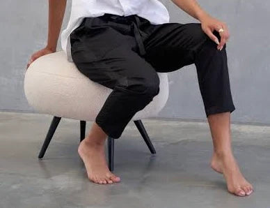 Cotton Twill pant with Satin Stripe OUTLET PRICE NO RETURNS