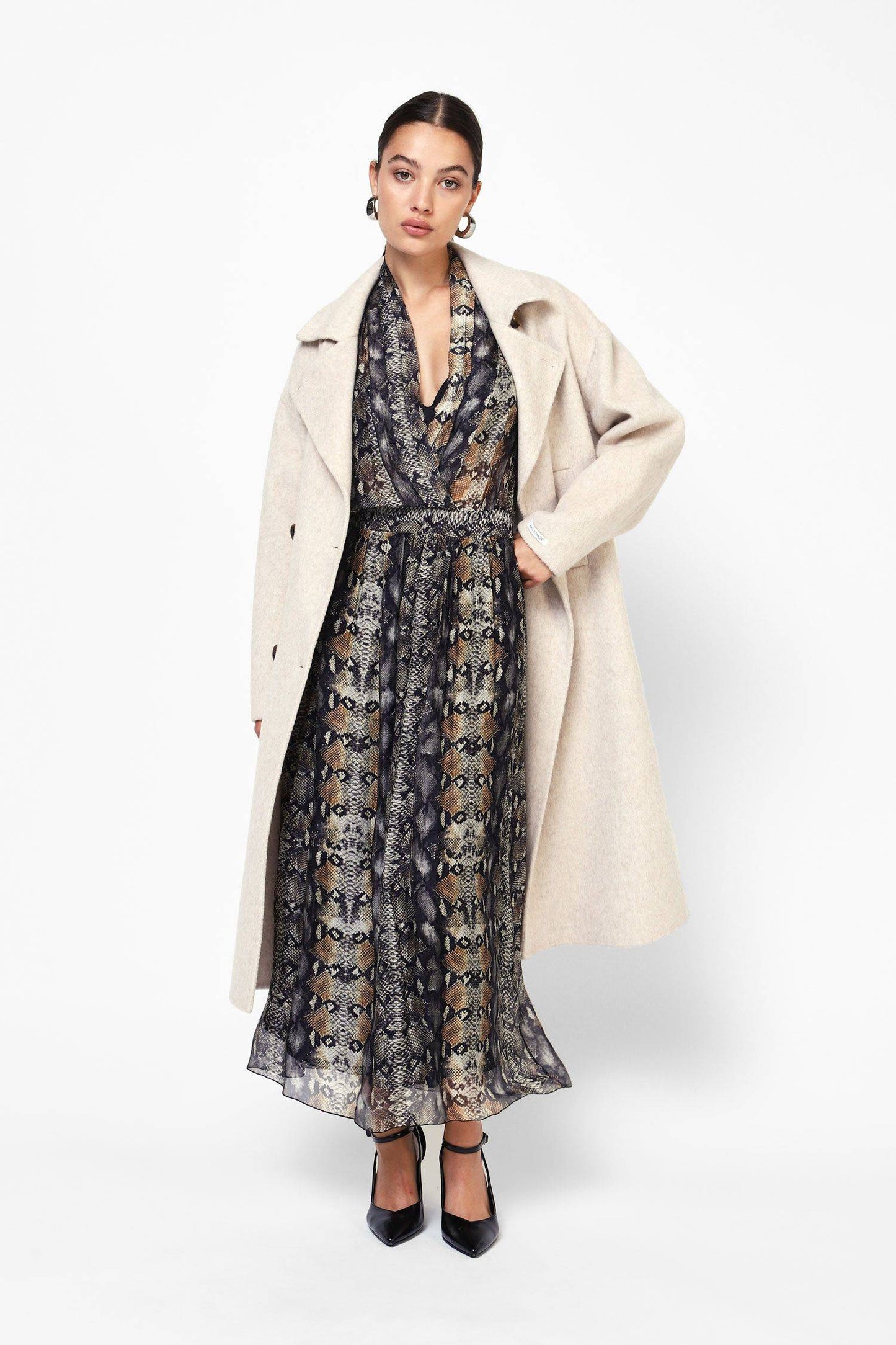 Abito Snakeskin maxi dress