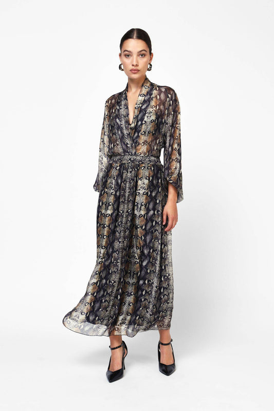 Abito Snakeskin maxi dress