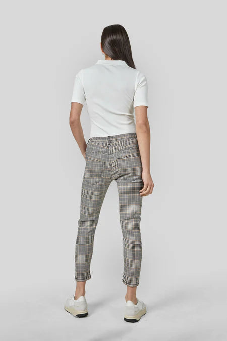 Active check jeans, fennel