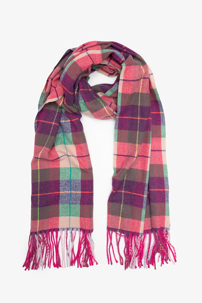 Mintberry plaid scarf