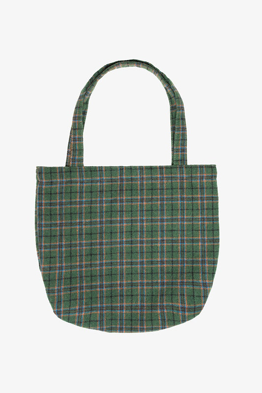 Alfie plaid tote bag
