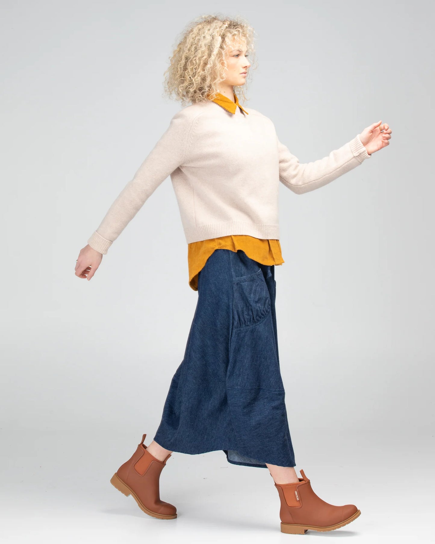 Guru Skirt, dark denim