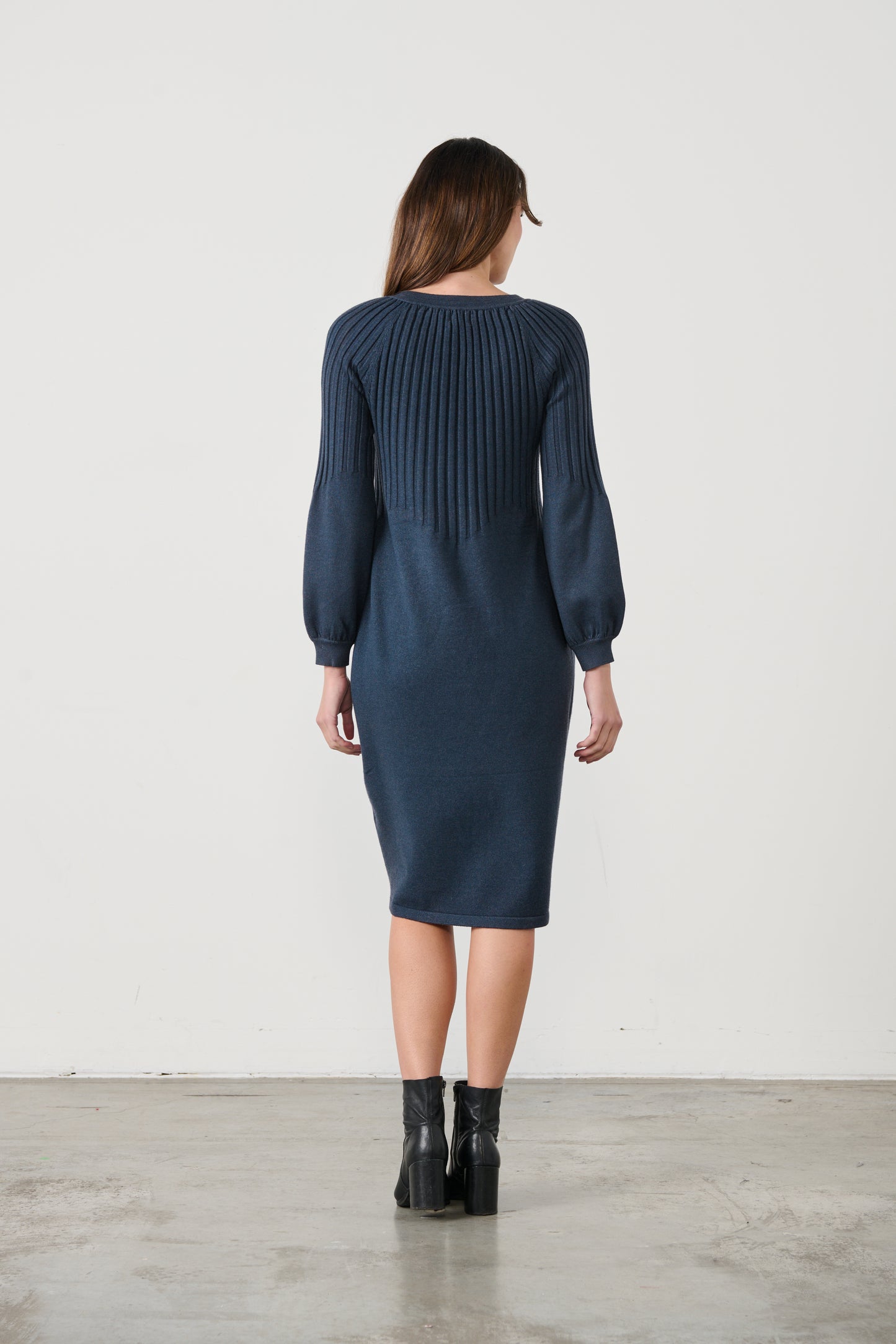 HalfRib Knit & Puff sleeve OUTLET PRICE NO RETURNS