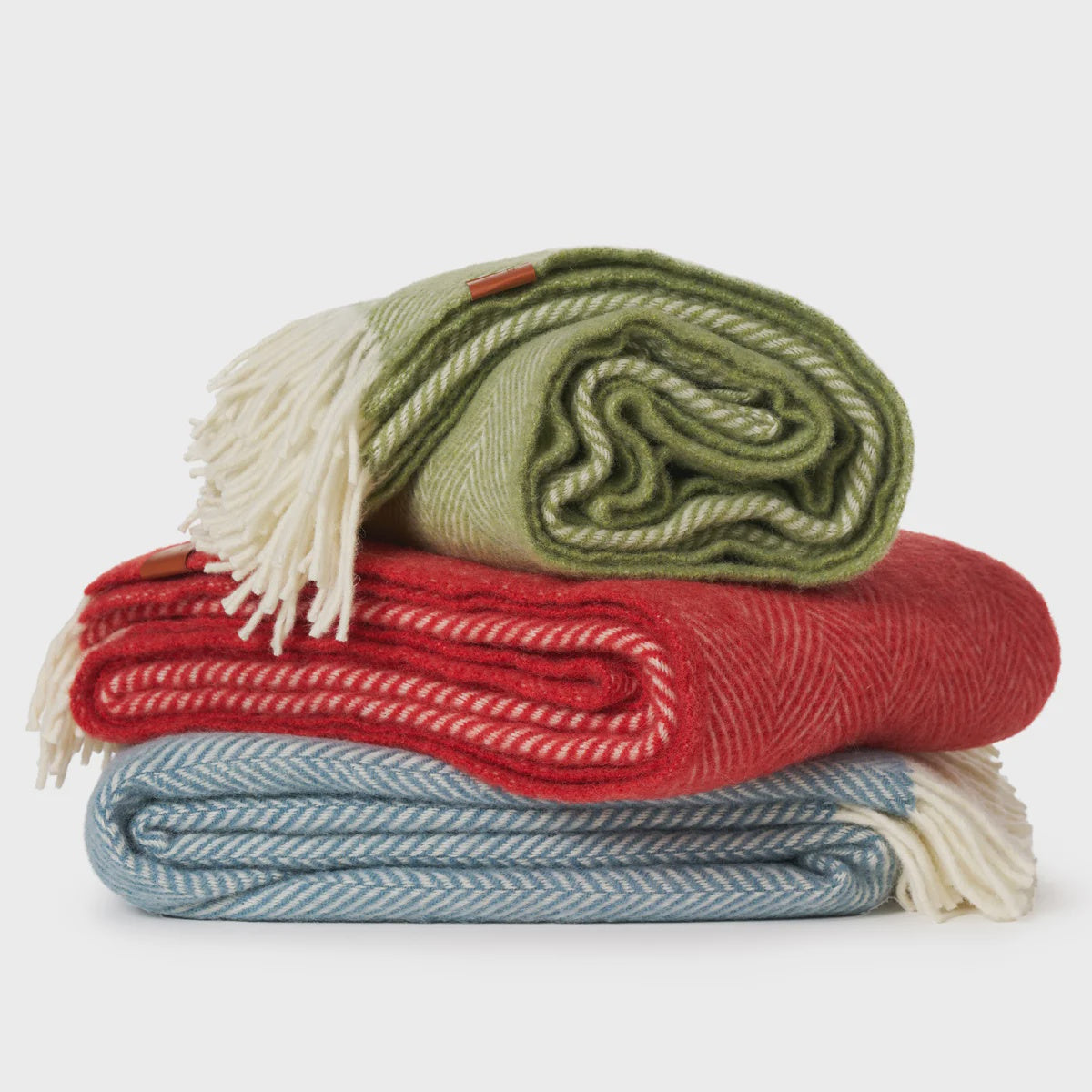 Lambswool Throw, Herringbone