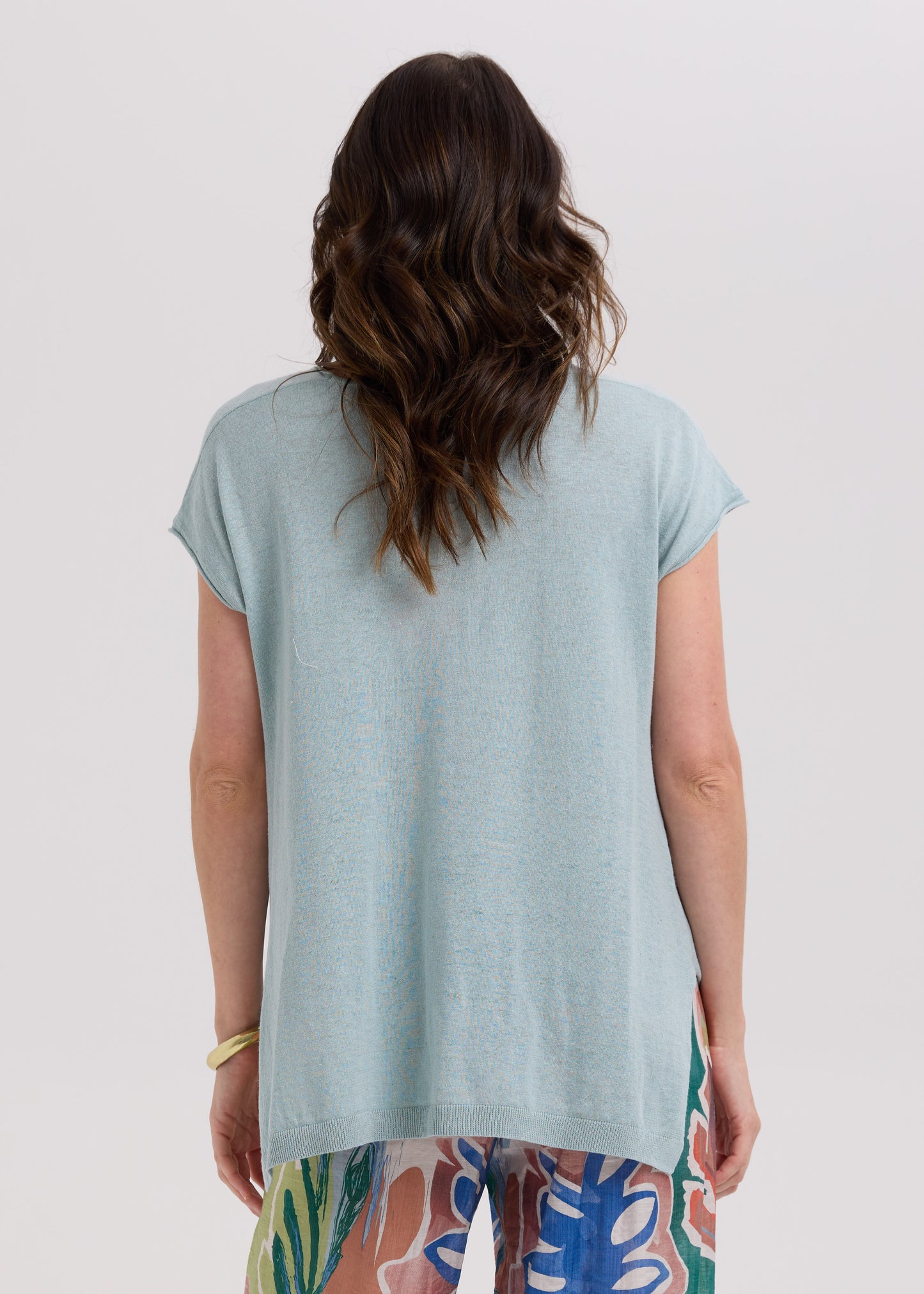 Linen Drape Top