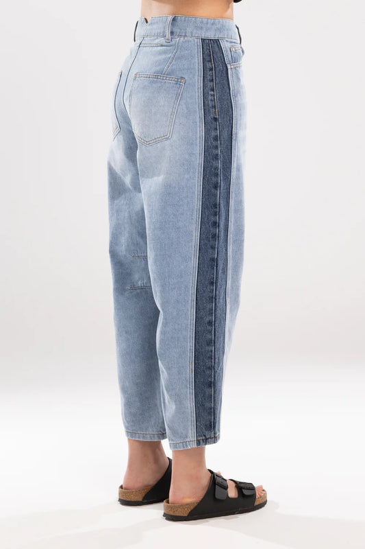 Double denim jean