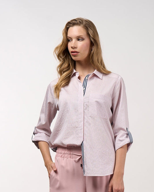 Mixed Media, stripe blush