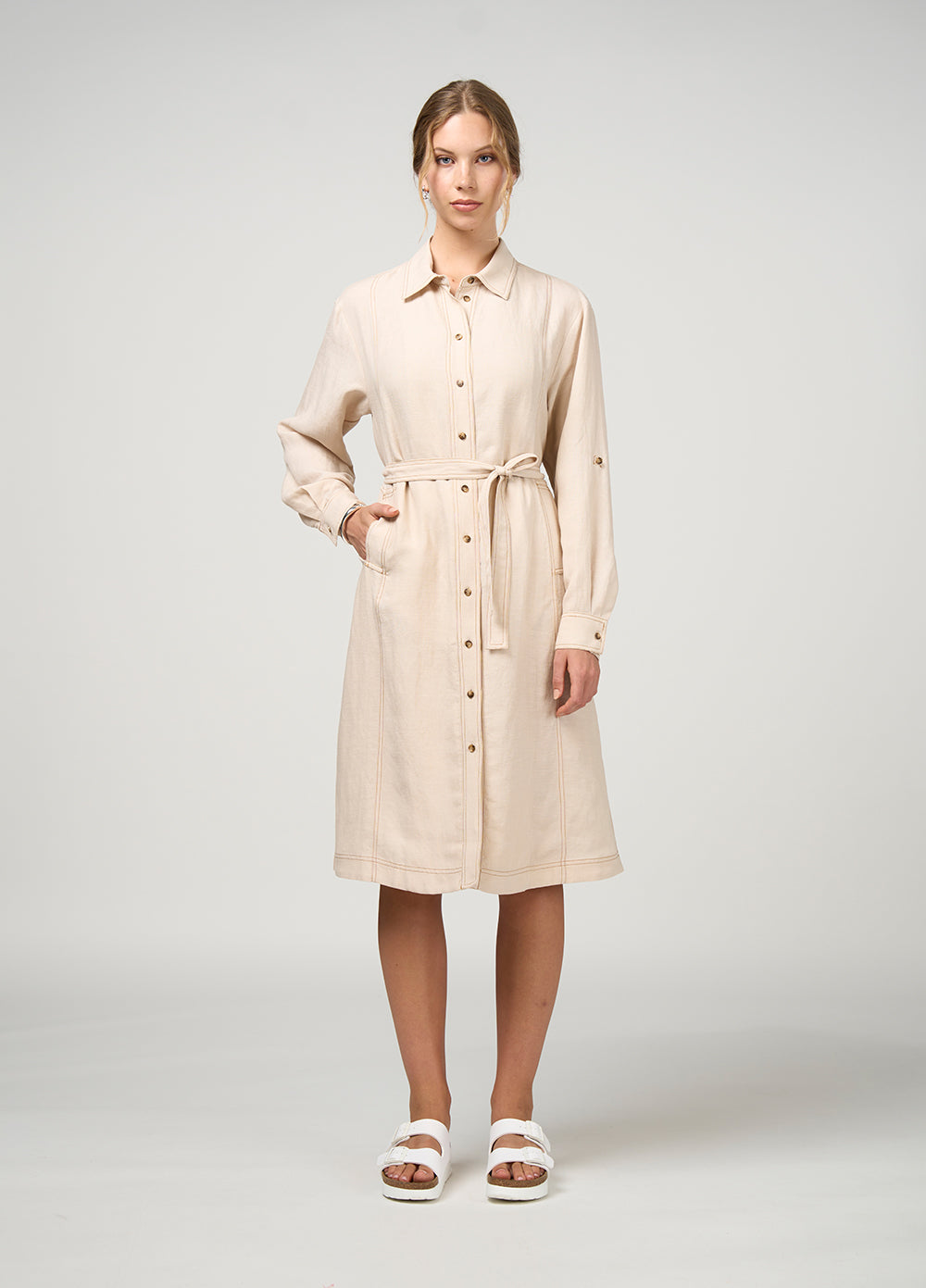 Aspect Trench coat dress