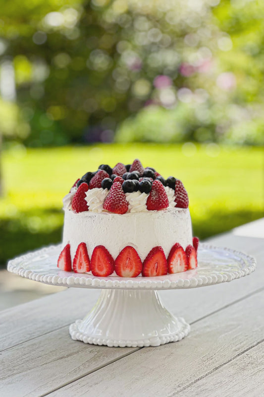 Melamine pearl cakestand