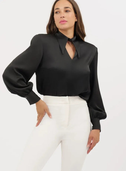 Camicia, deep collar blouse