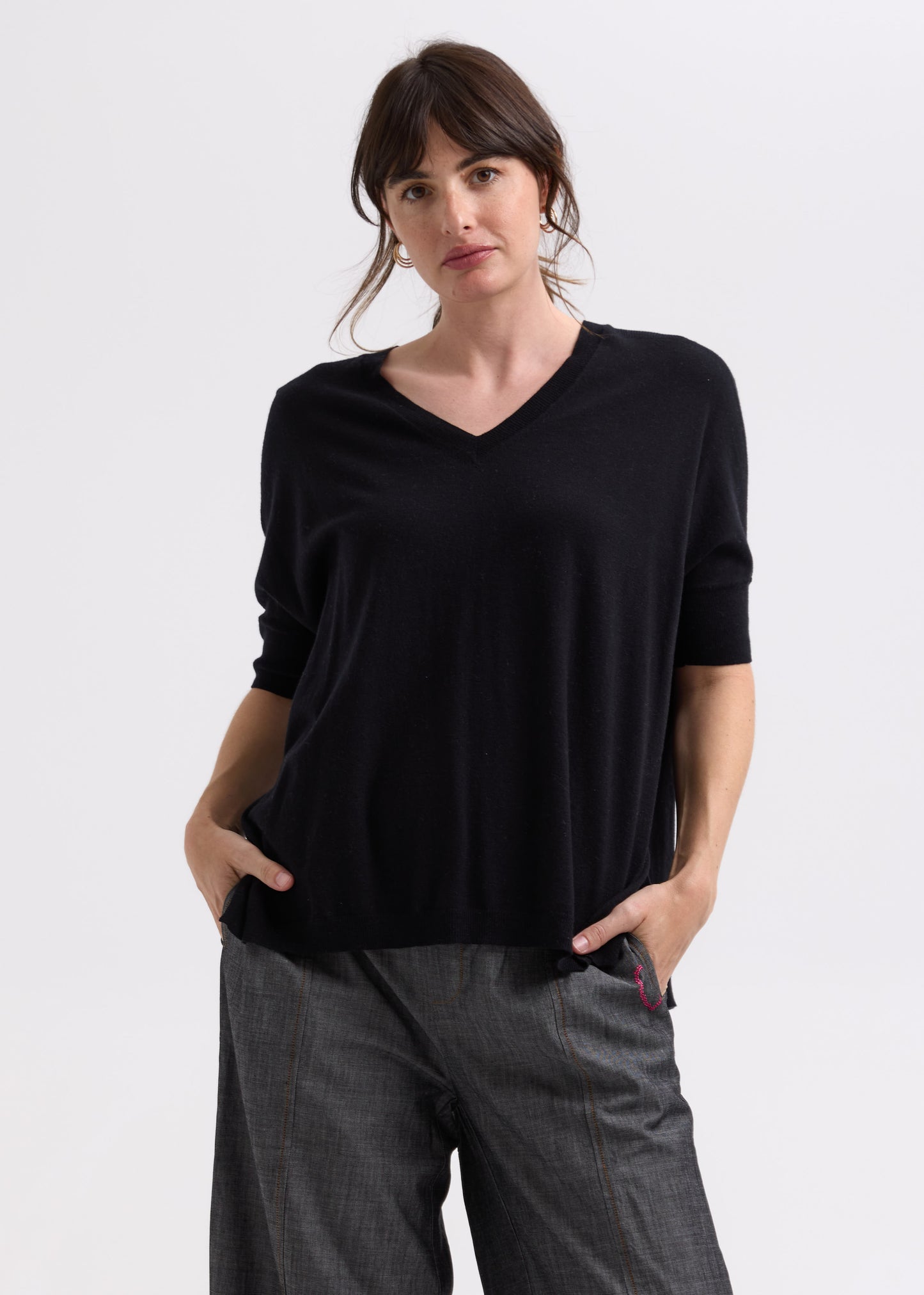 Pointelle Shoulder top