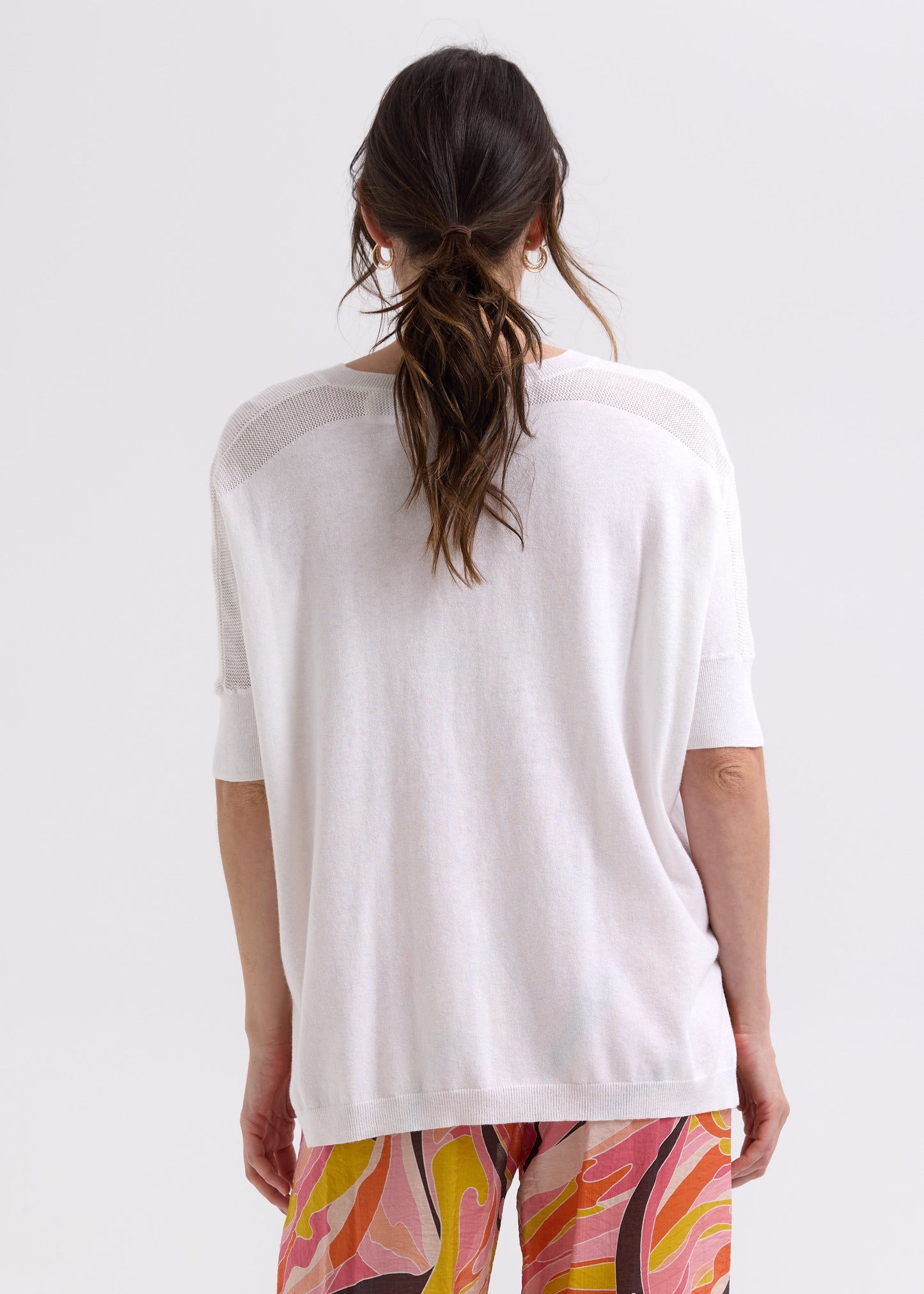 Pointelle Shoulder top