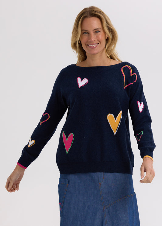 Intarsia Hearts