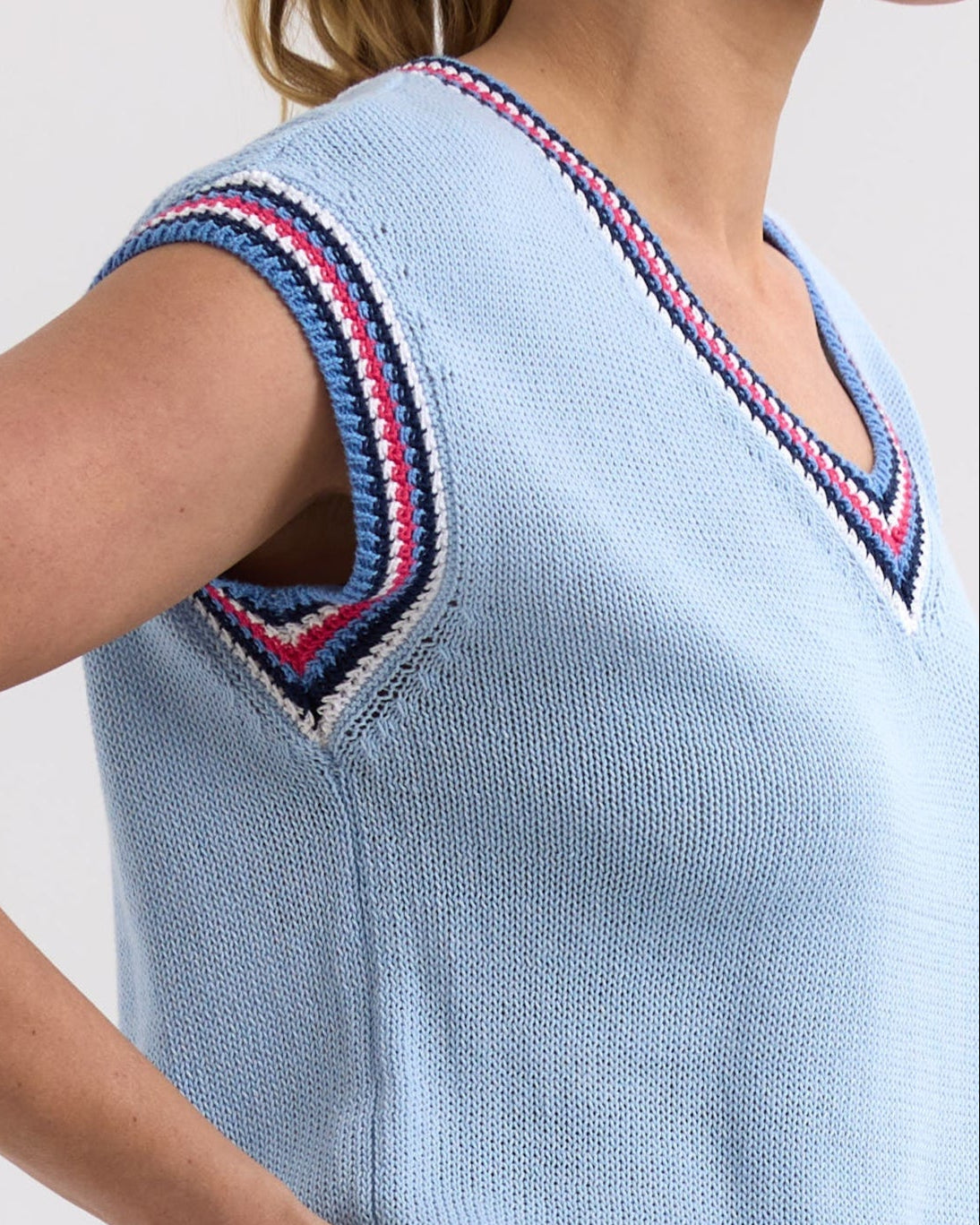 Stripe Trim top