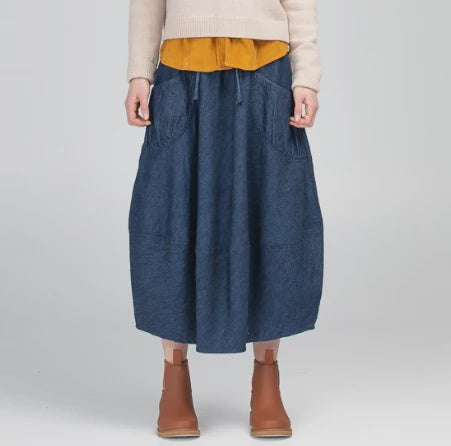 Guru Skirt, dark denim