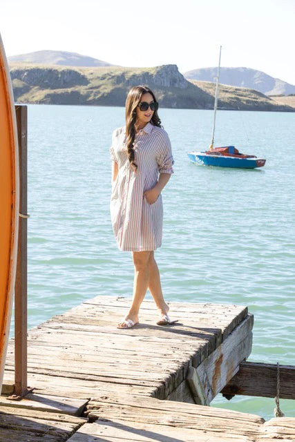 Piper dress, candy apple