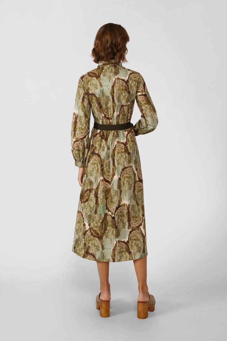 Verde print dress