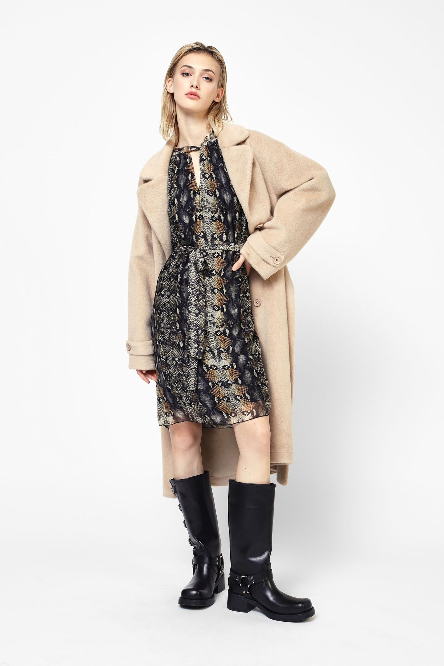 Abito Snakeskin shift dress