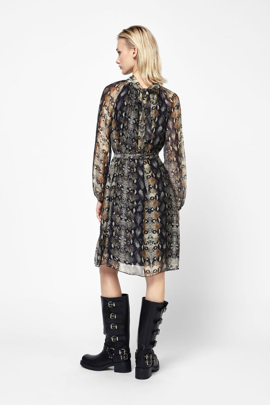 Abito Snakeskin shift dress