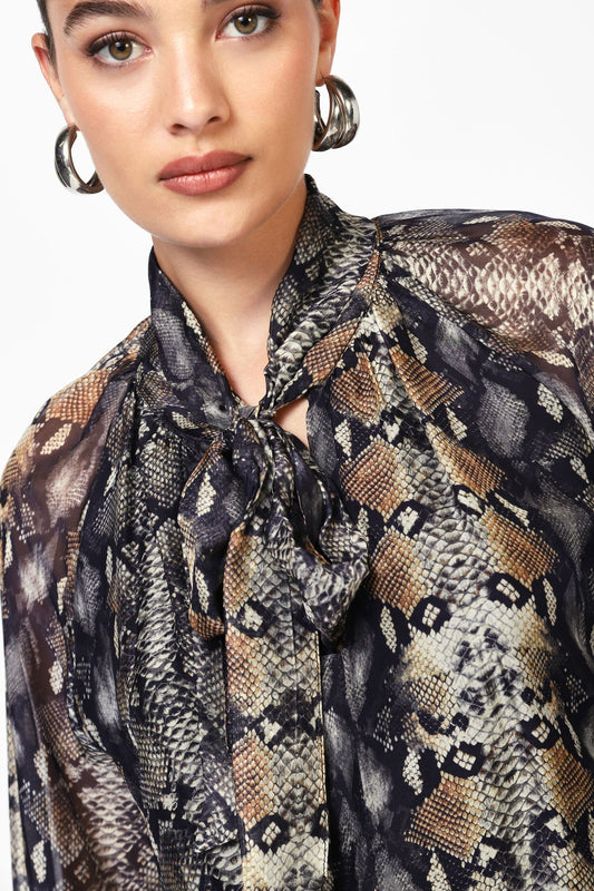 Camicia, snakeskin blouse