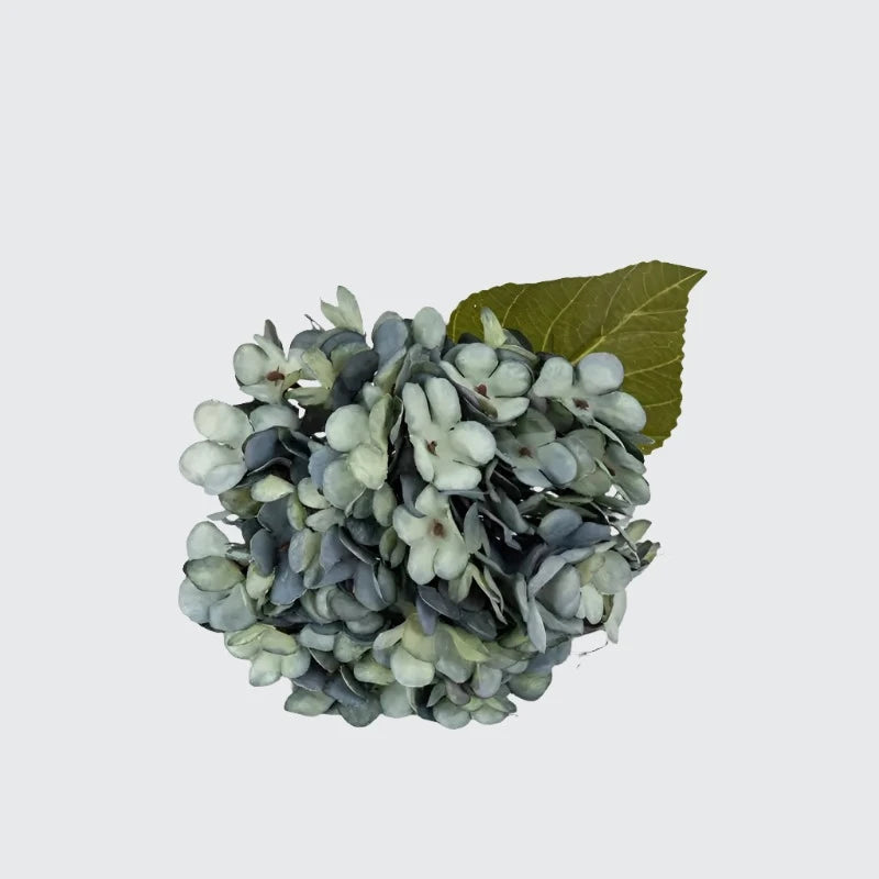 Vintage artificial silk hydrangeas