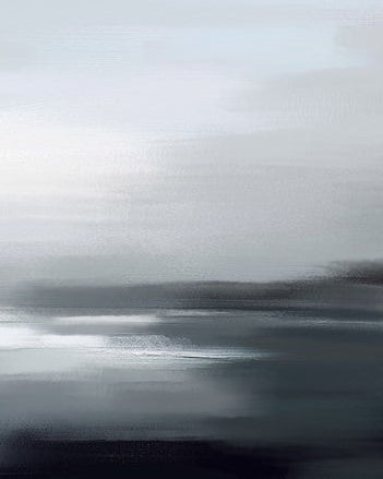 Sable, hand embellished framed canvas