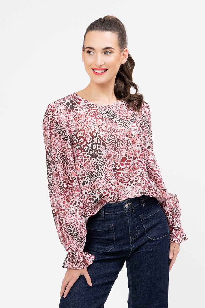 Patti top, wild cherry