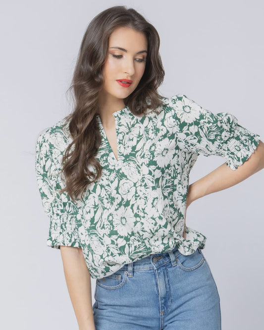 Movement Blouse,  forest shadow