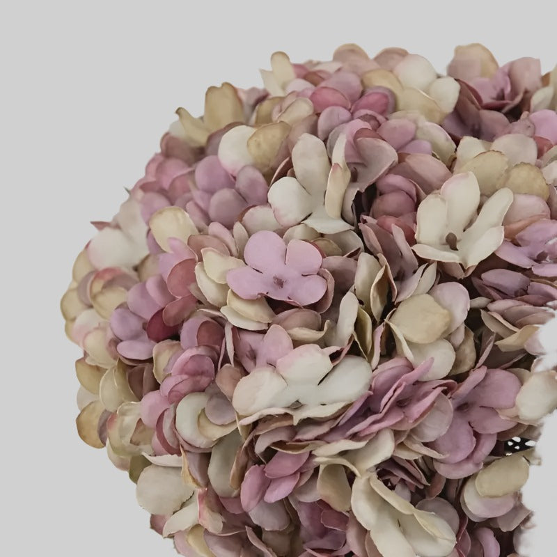 Vintage artificial silk hydrangeas