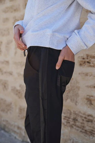 Cotton Twill pant with Satin Stripe