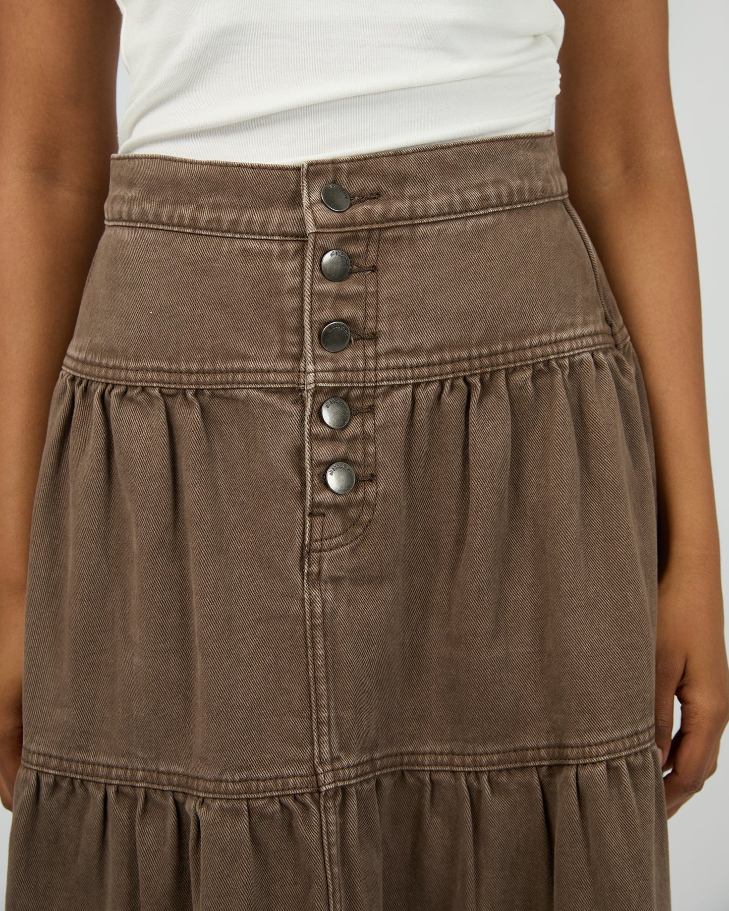 Coco denim maxi skirt