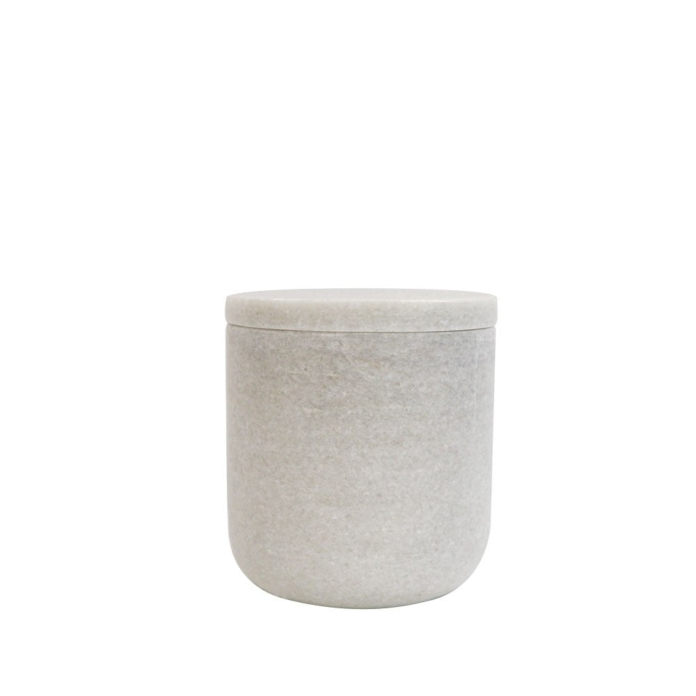 Marble cotton jar