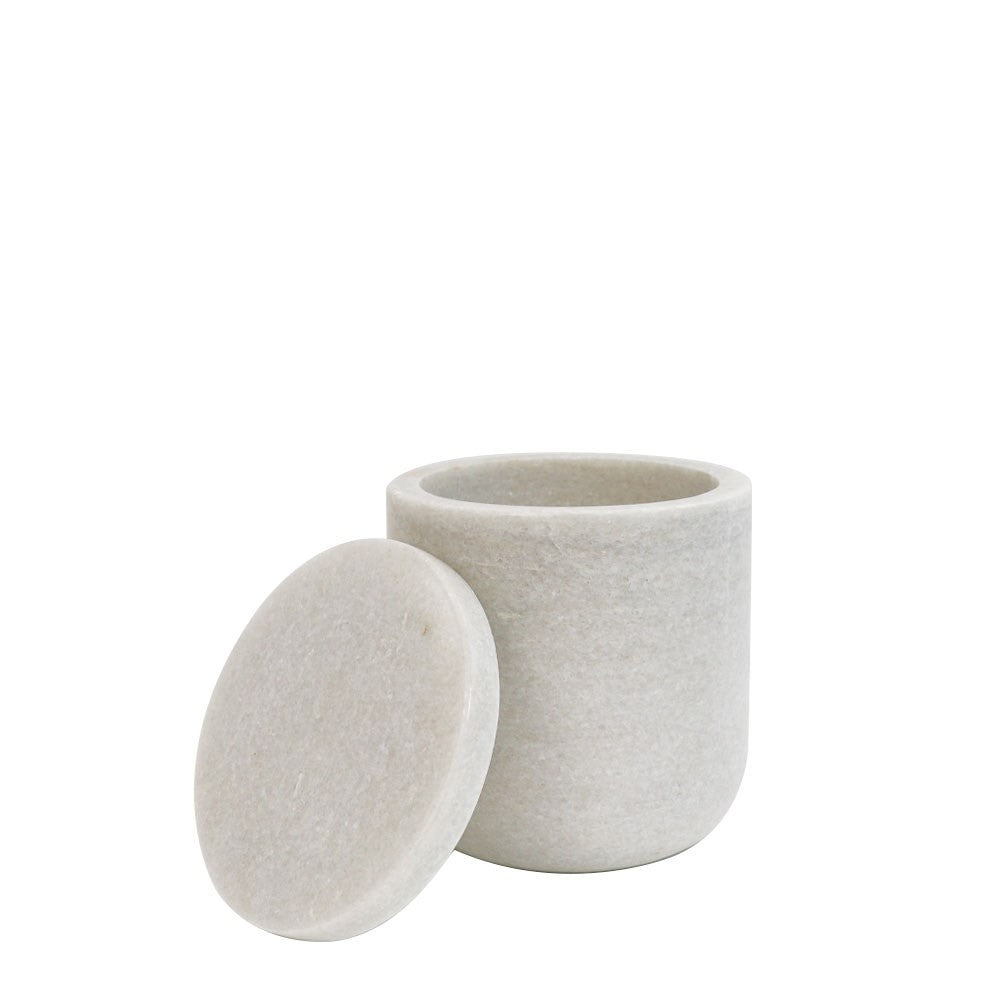 Marble cotton jar
