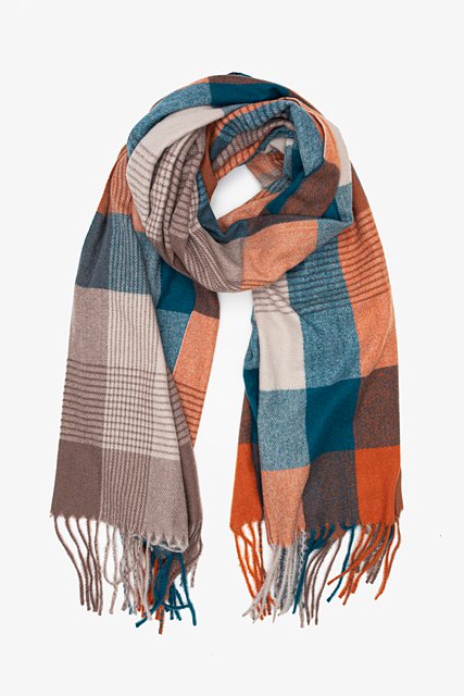 Checked Scarf