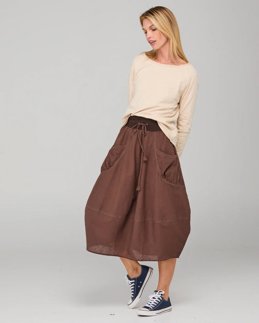 Guru skirt, dark taupe