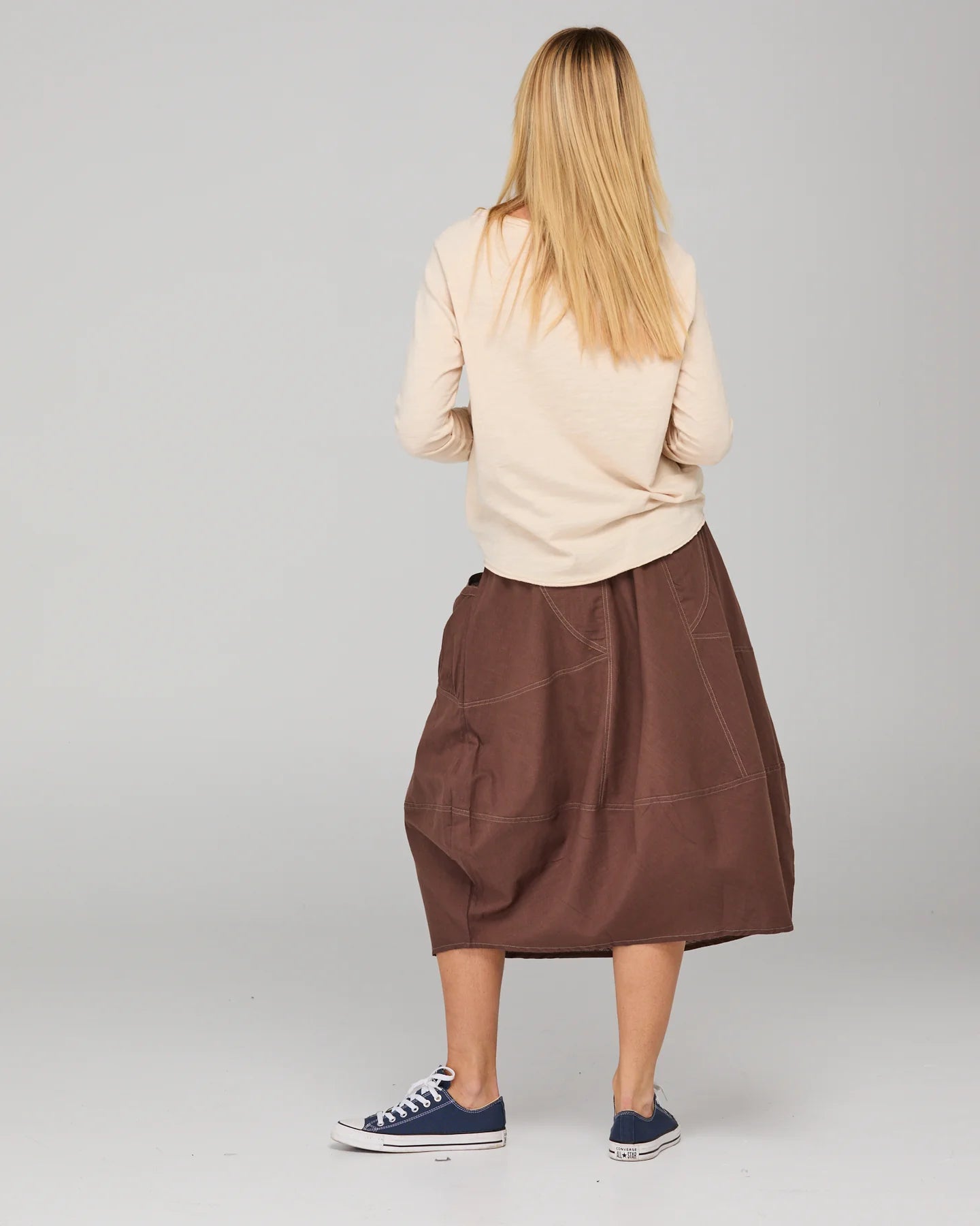 Guru skirt, dark taupe