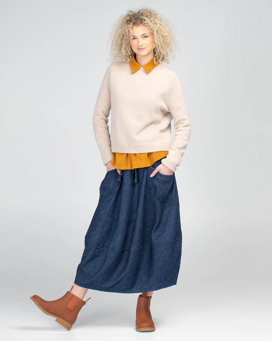 Guru Skirt, dark denim