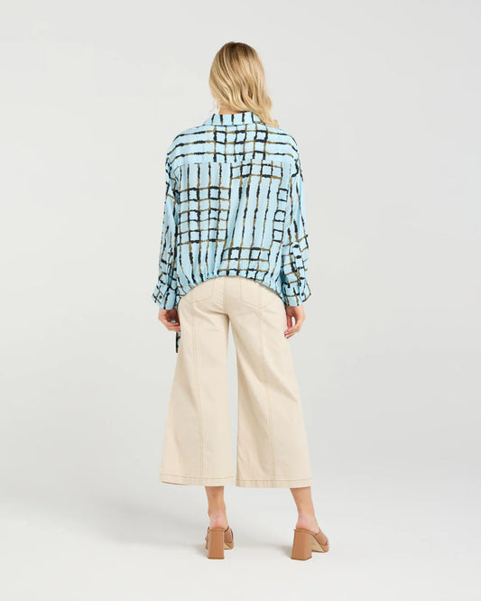 Jodi Shirt, skyline plaid