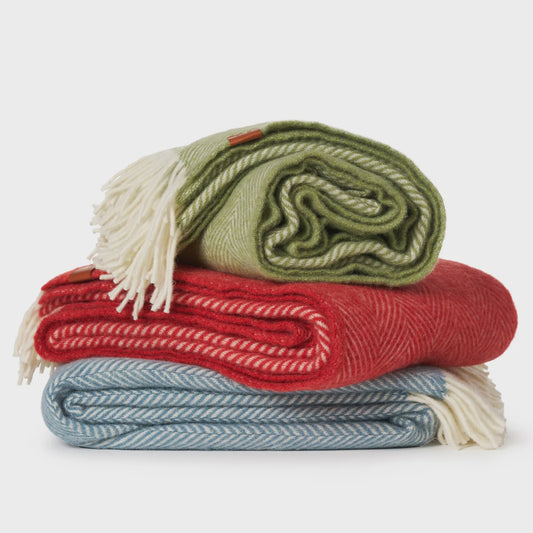 Lambswool Throw, Herringbone