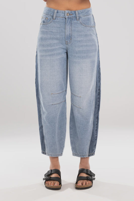 Double denim jean