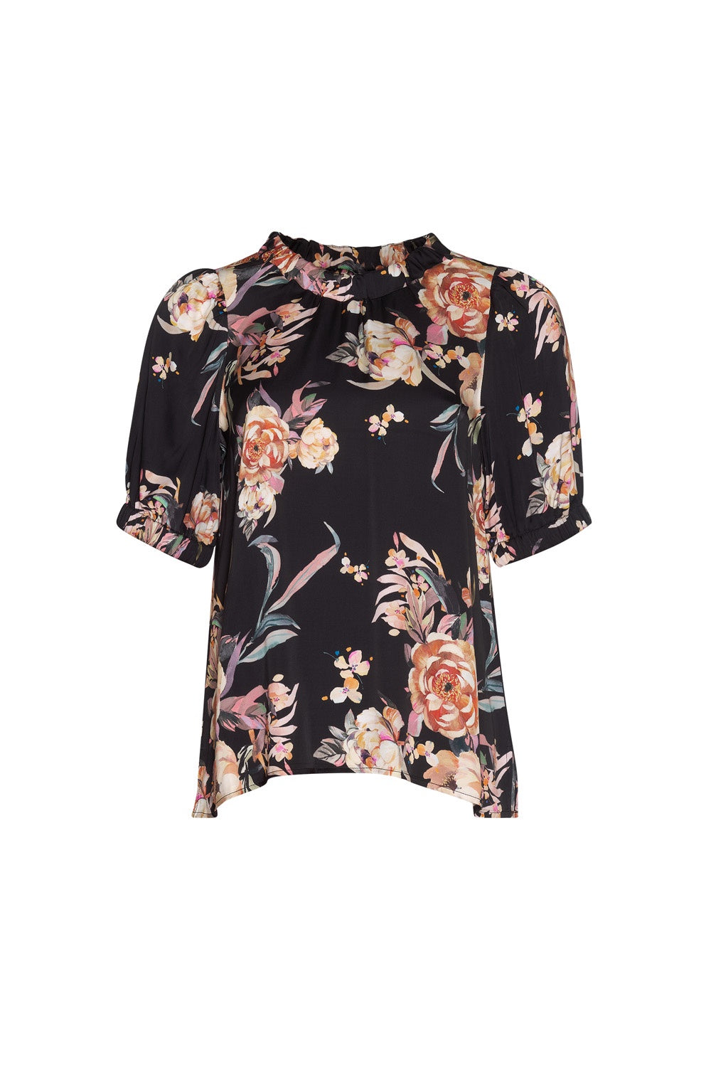 Peony Princess sateen top