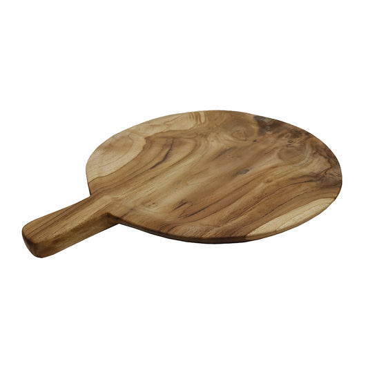 Teak platter, round