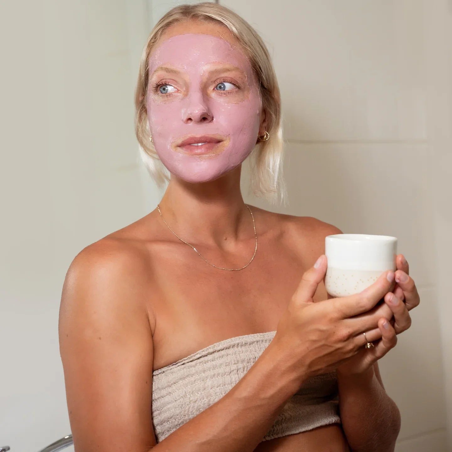 Facial Mask - pink VitC