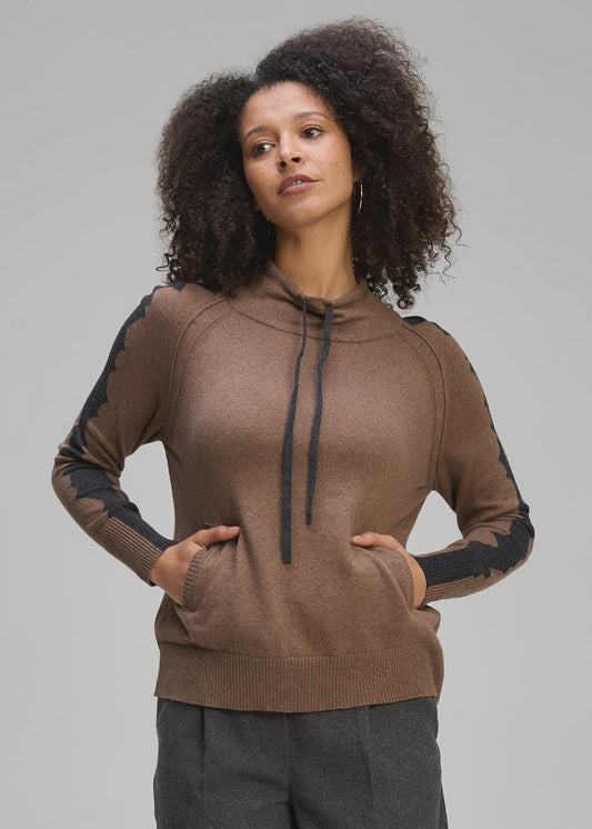 Graphic neck cord jumper